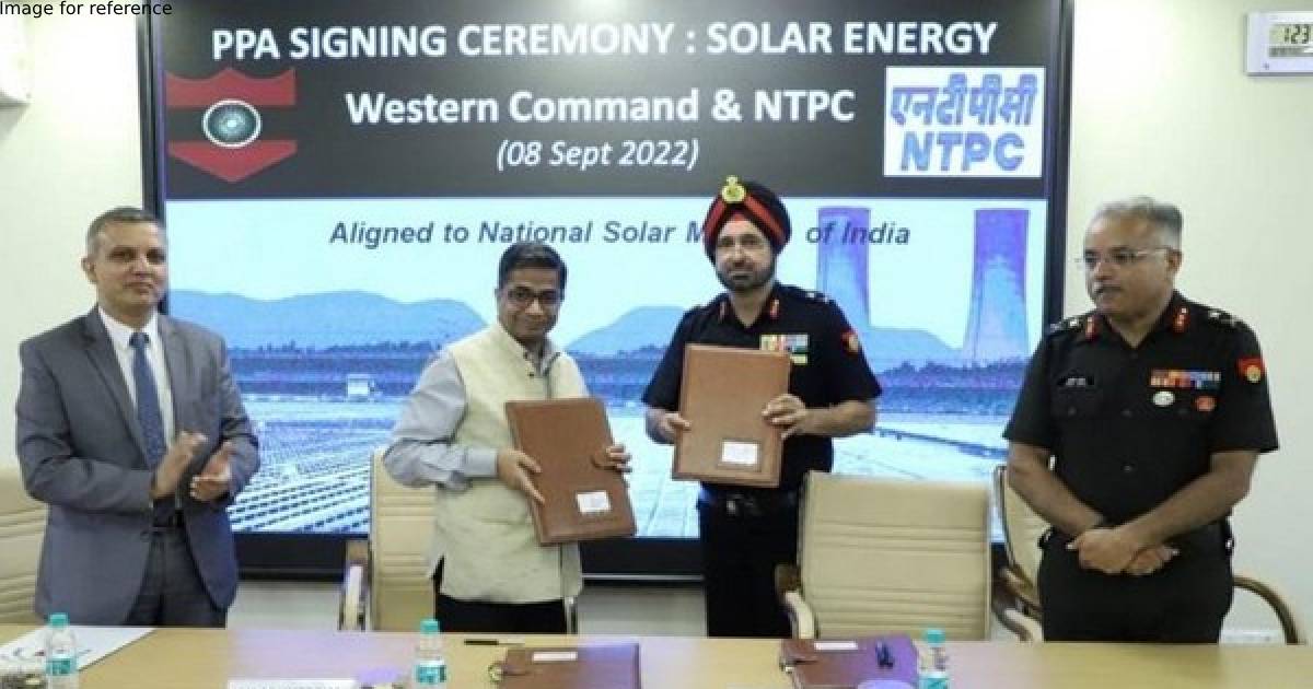 Army's Western Command-NTPC ink long-term pact to use solar power